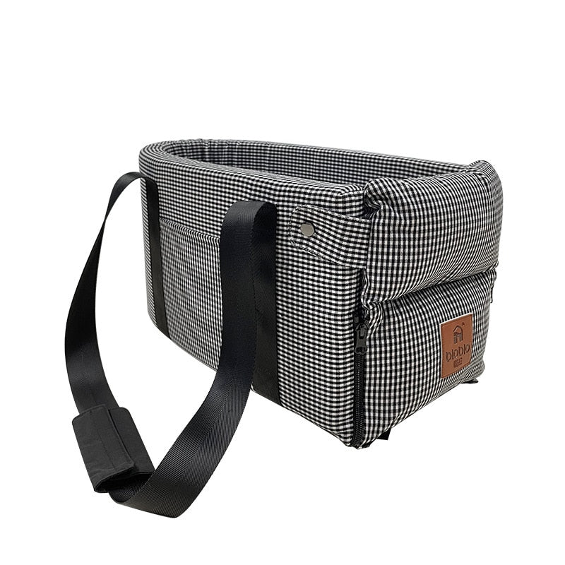 Mode Pour Chien - Black & White Checkered Design - Pet Carrier