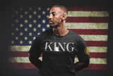 KING T-Shirt - Gold Flame | Unique apparel, gadgets and more