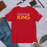 Husband, Father, Hero King T-Shirt - Gold Flame | Unique apparel, gadgets and more