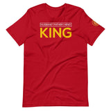 Husband, Father, Hero King T-Shirt - Gold Flame | Unique apparel, gadgets and more