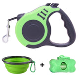 Retractable Dog Leash w/ Waste Bag Dispenser and Bags + Dog Bowl