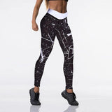 Black and White Spatter Push Up Leggings