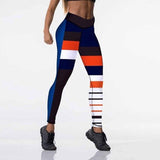 Red/White/Blue Push Up Printed Leggings - Gold Flame | Unique apparel, gadgets and more